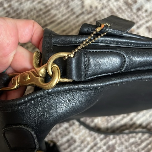 Vintage 90s COACH Station Bag 5130 Black Made in USA EUC - Picture 11 of 12